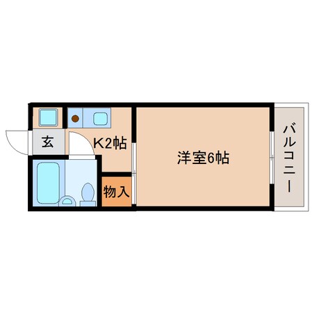 草薙駅 徒歩7分 1階の物件間取画像